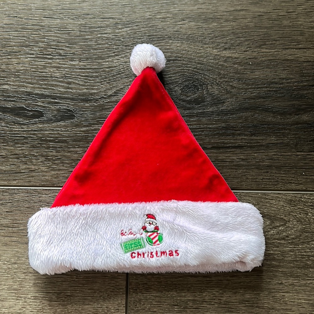 Carter’s Baby’s First Christmas Santa Hat Sz 3-9M